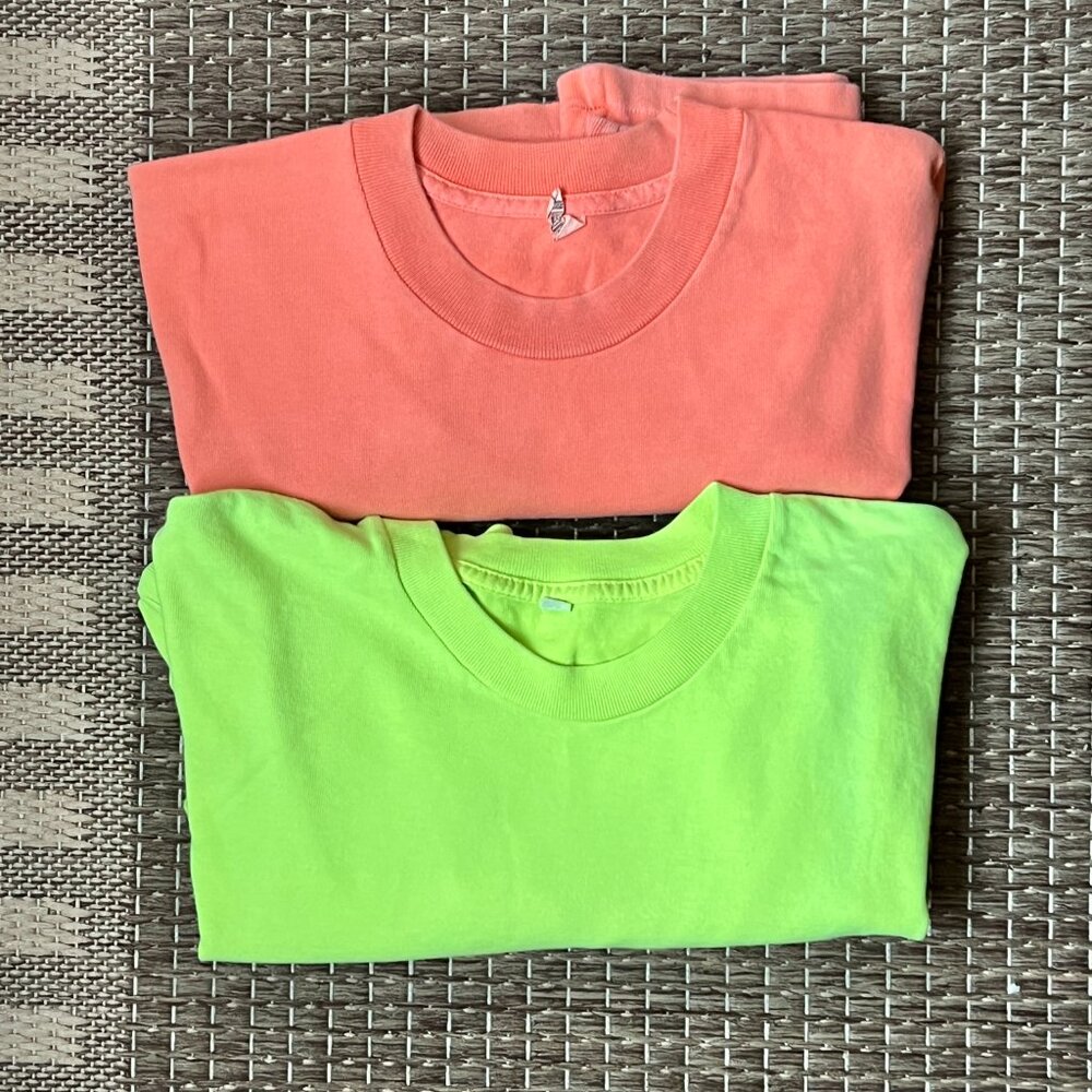 Yeezy season 6 long sleeve in Neon Green blank size M AND S 🐸 2 PACK
